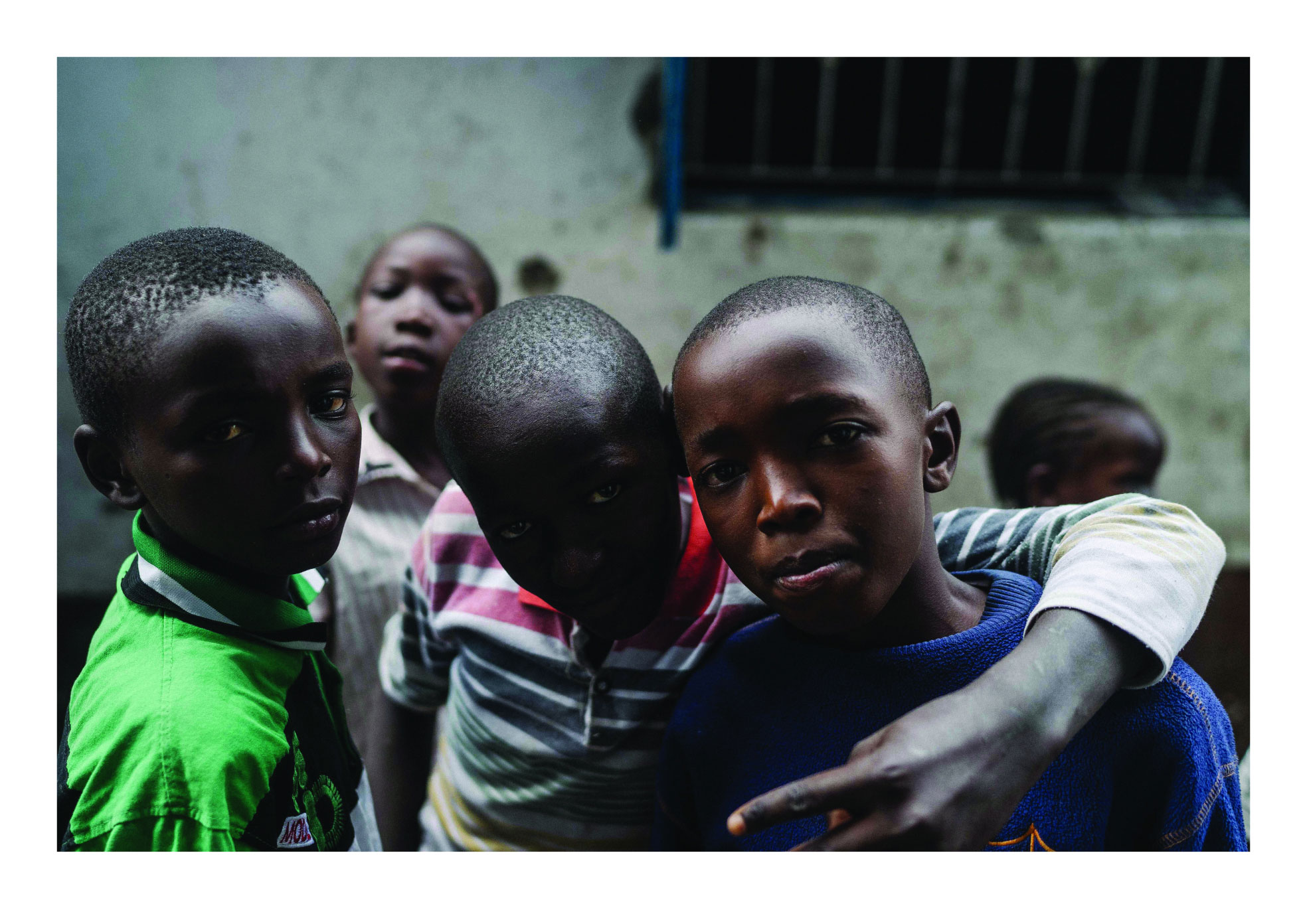 Layout design of a photograph featuring young kids