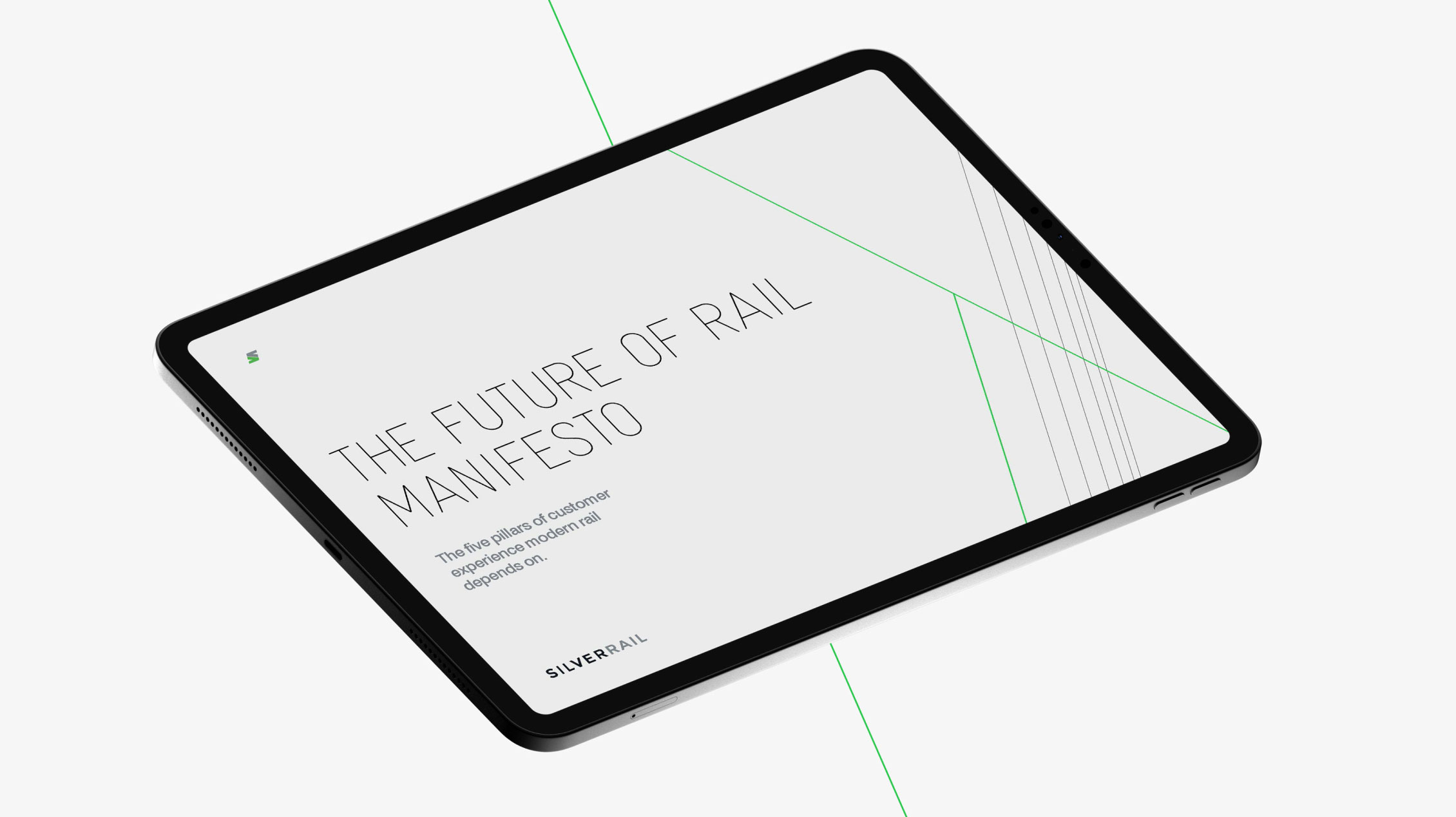 Manifesto cover on an ipad